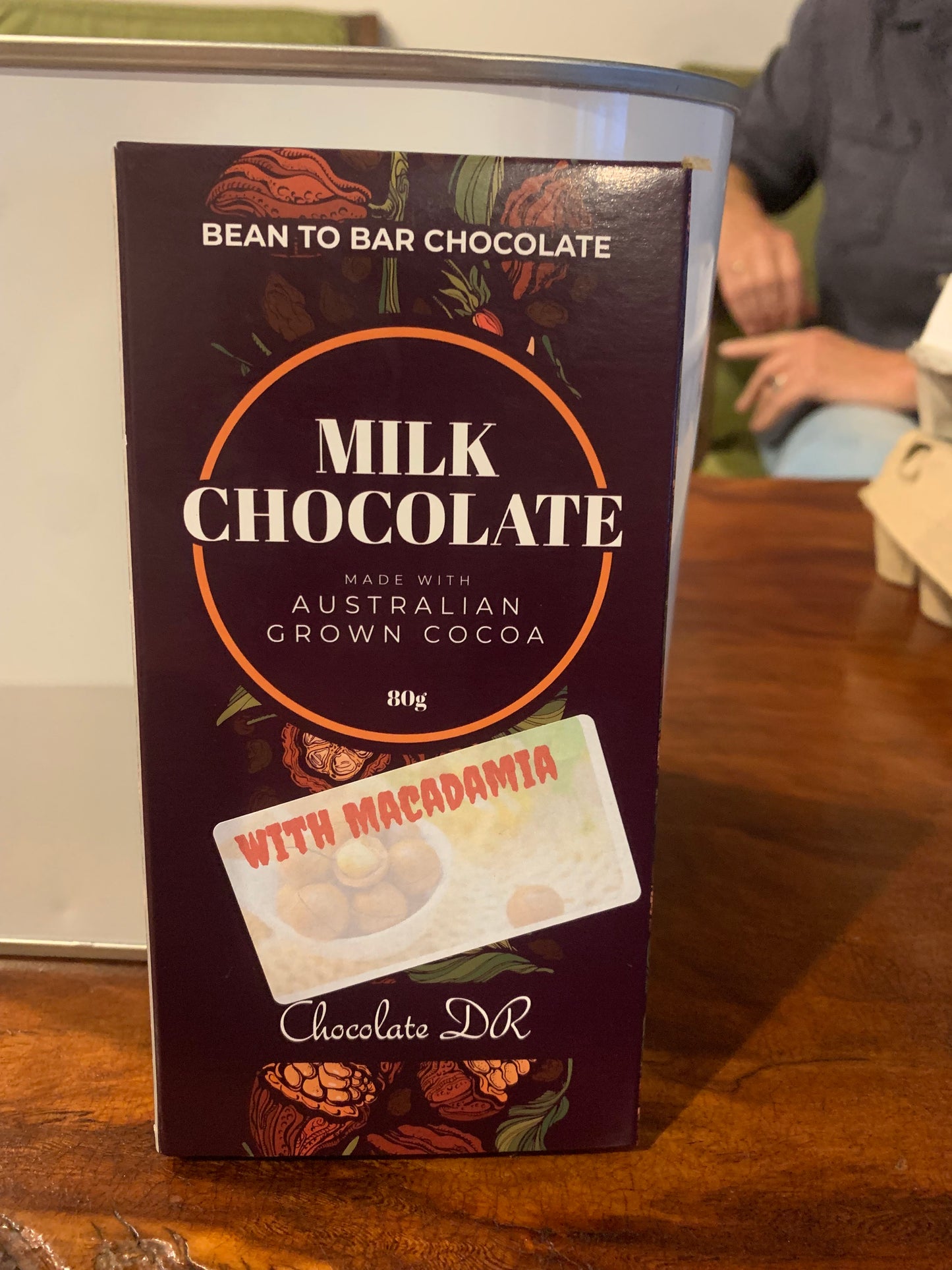 Handcrafted Roasted Macadamia Chocolate Bar