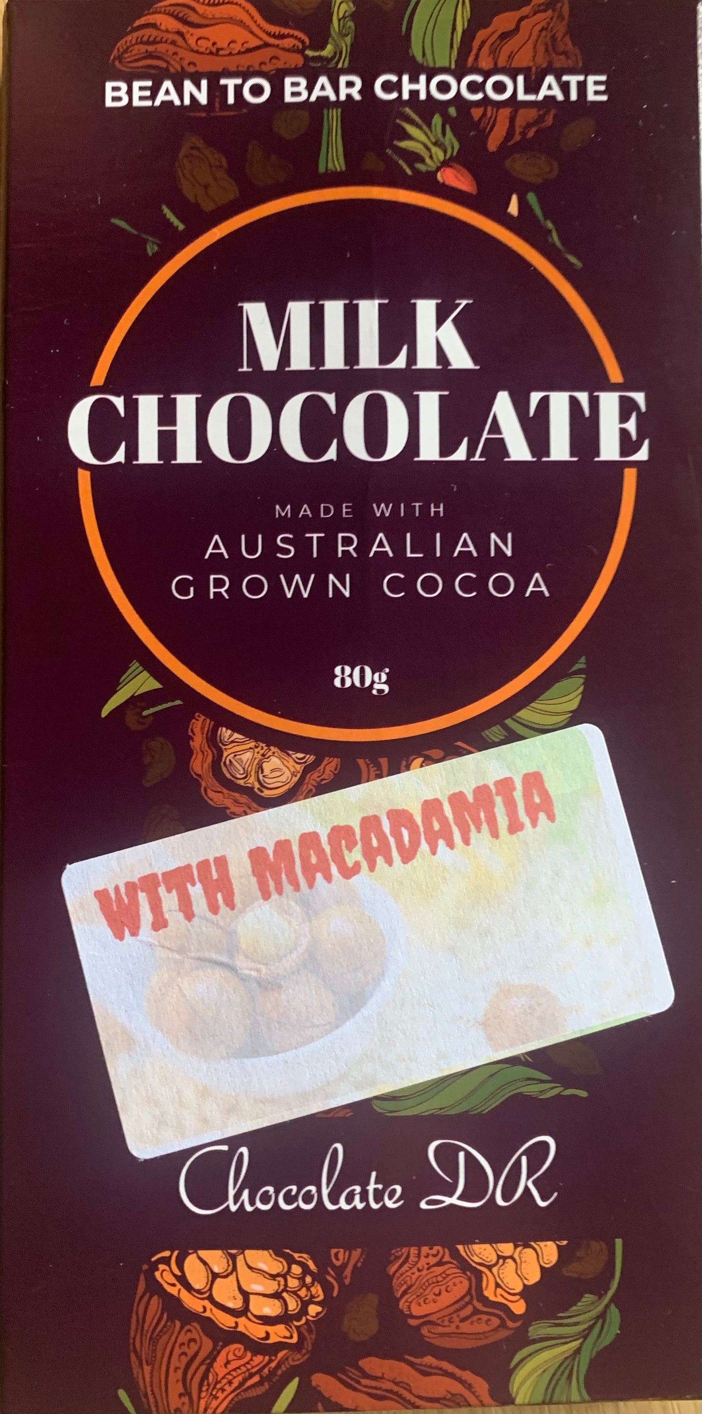 Handcrafted Roasted Macadamia Chocolate Bar