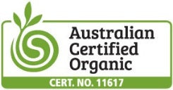 Australian Certified Organic Certificate.