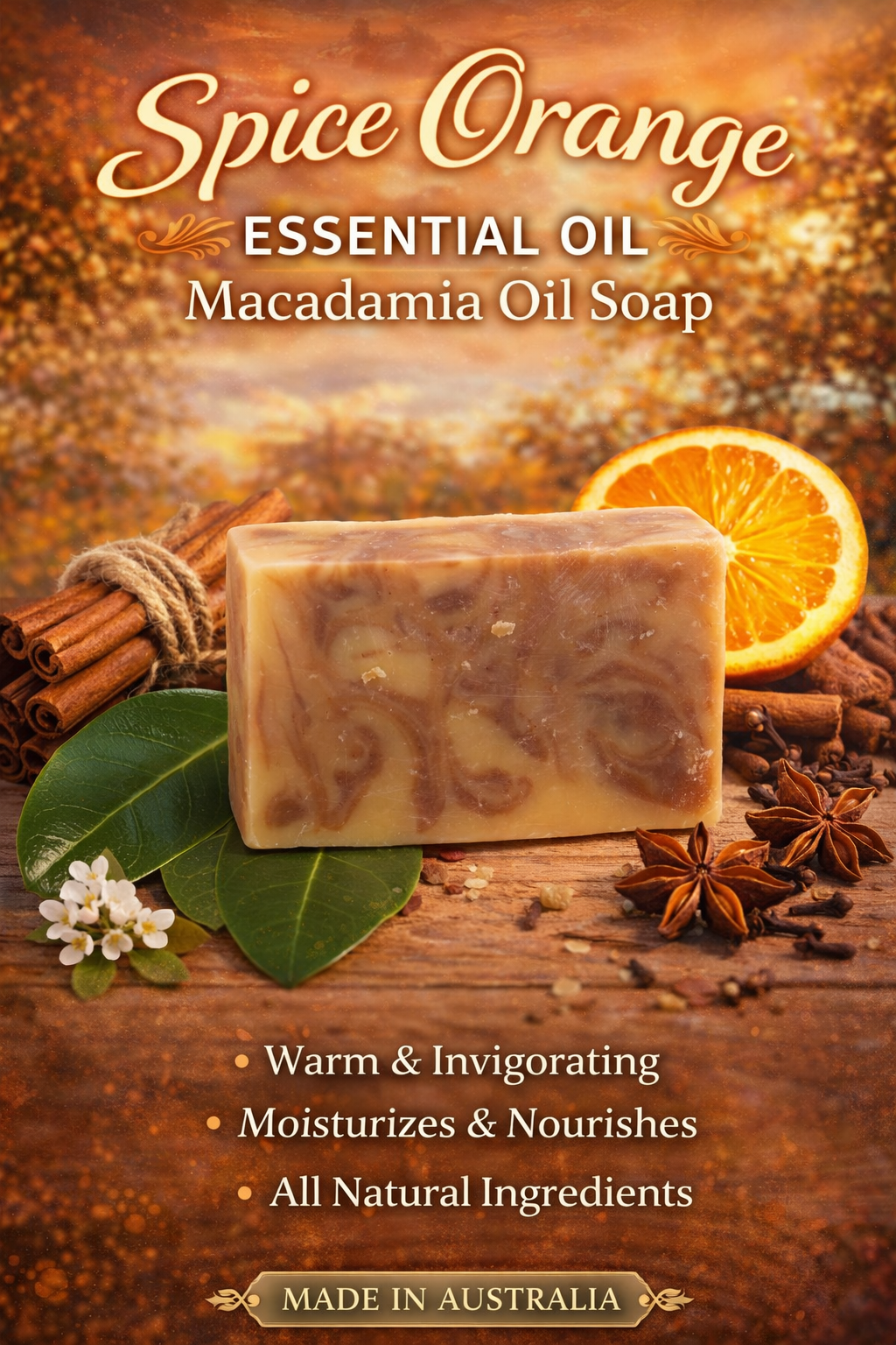 Soaps: Macadamia Oil and Spiced Orange