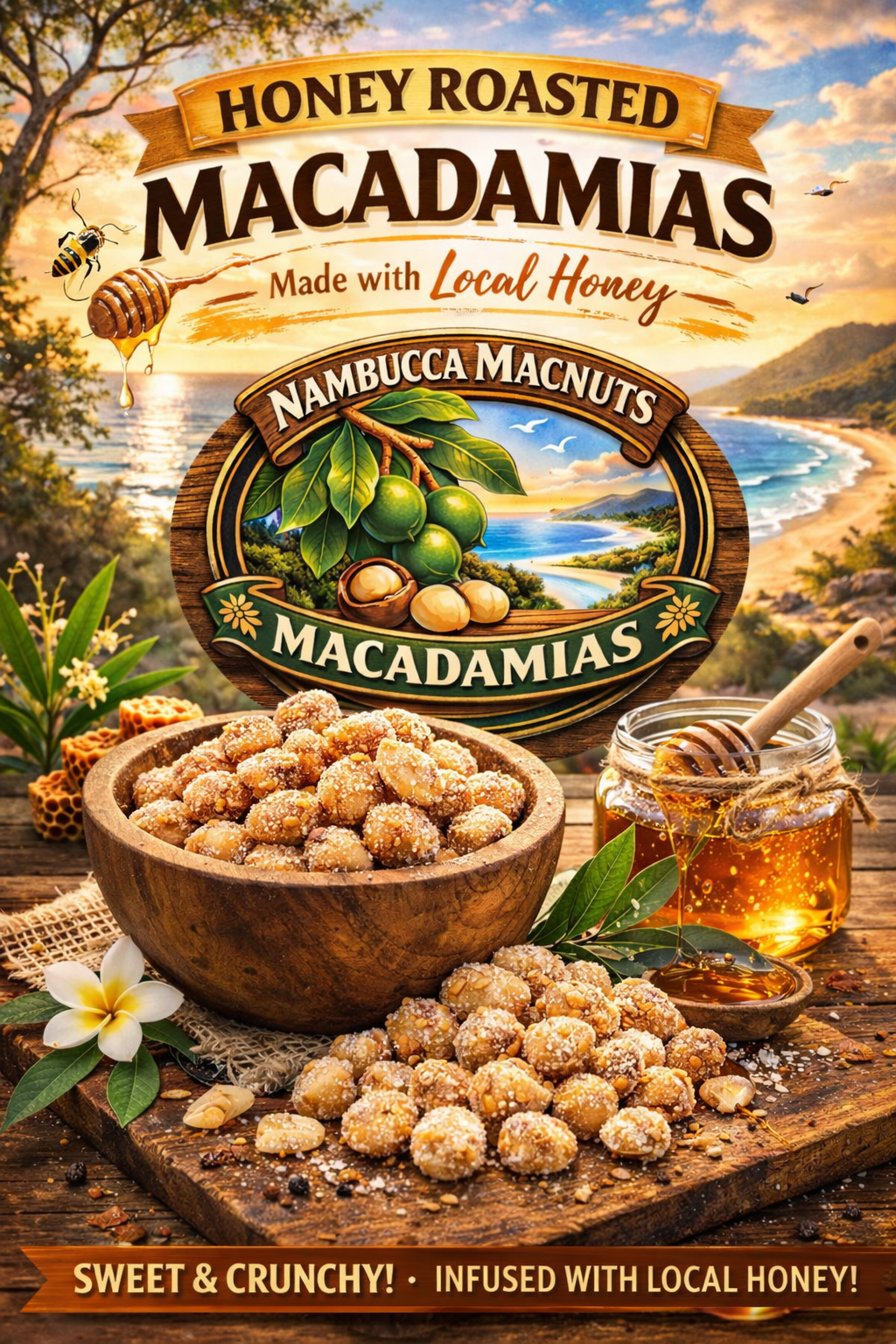 Honey Roasted Macadamia Nuts
