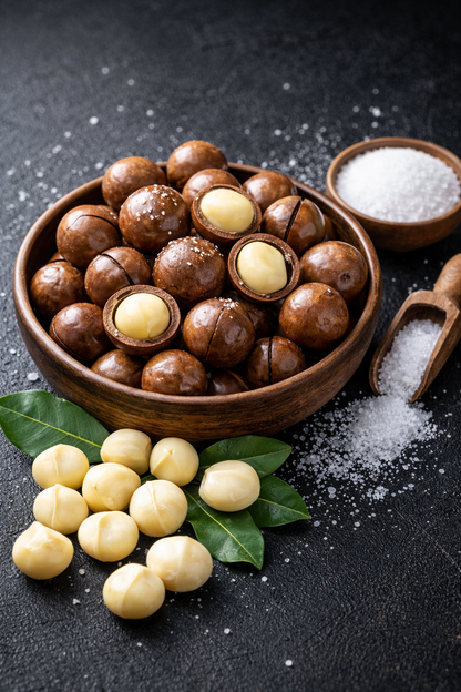 Organic Dry Roasted & Salted Macadamias