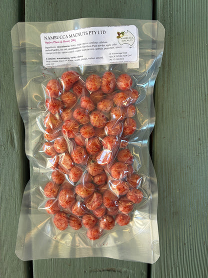 Native Plum and Honey Macadamia Nuts