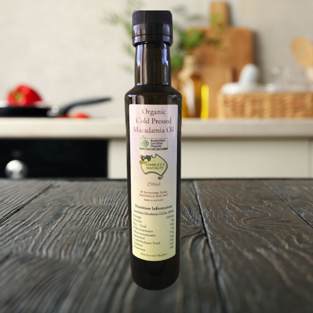 Organic Cold Pressed Macadamia Oil - Macnuts