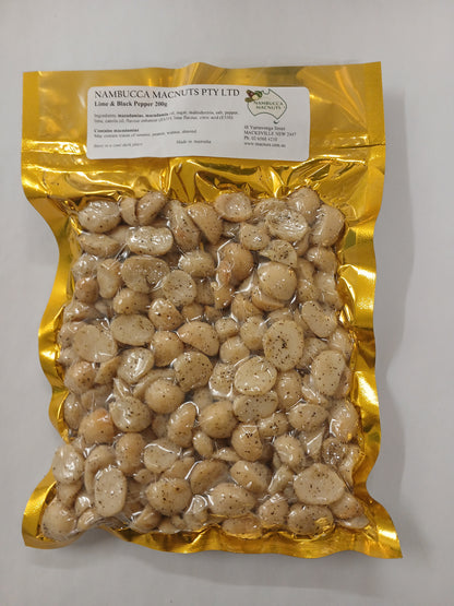 Lime and Black Pepper Macadamia Nuts