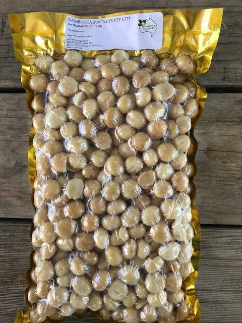 Dry Roasted Macadamia Nuts (No Salt)