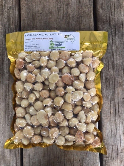 Organic Dry Roasted & Salted Macadamias - Macnuts