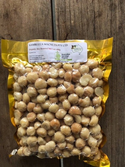 Organic Dry Roasted Macadamias - Macnuts