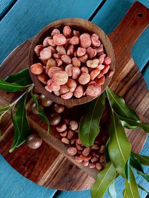 Native Plum and Honey Macadamia Nuts