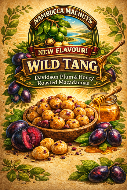 Native Plum and Honey Macadamia Nuts