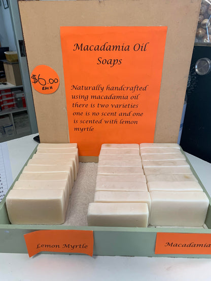 A collection of Macadamia oil soaps.